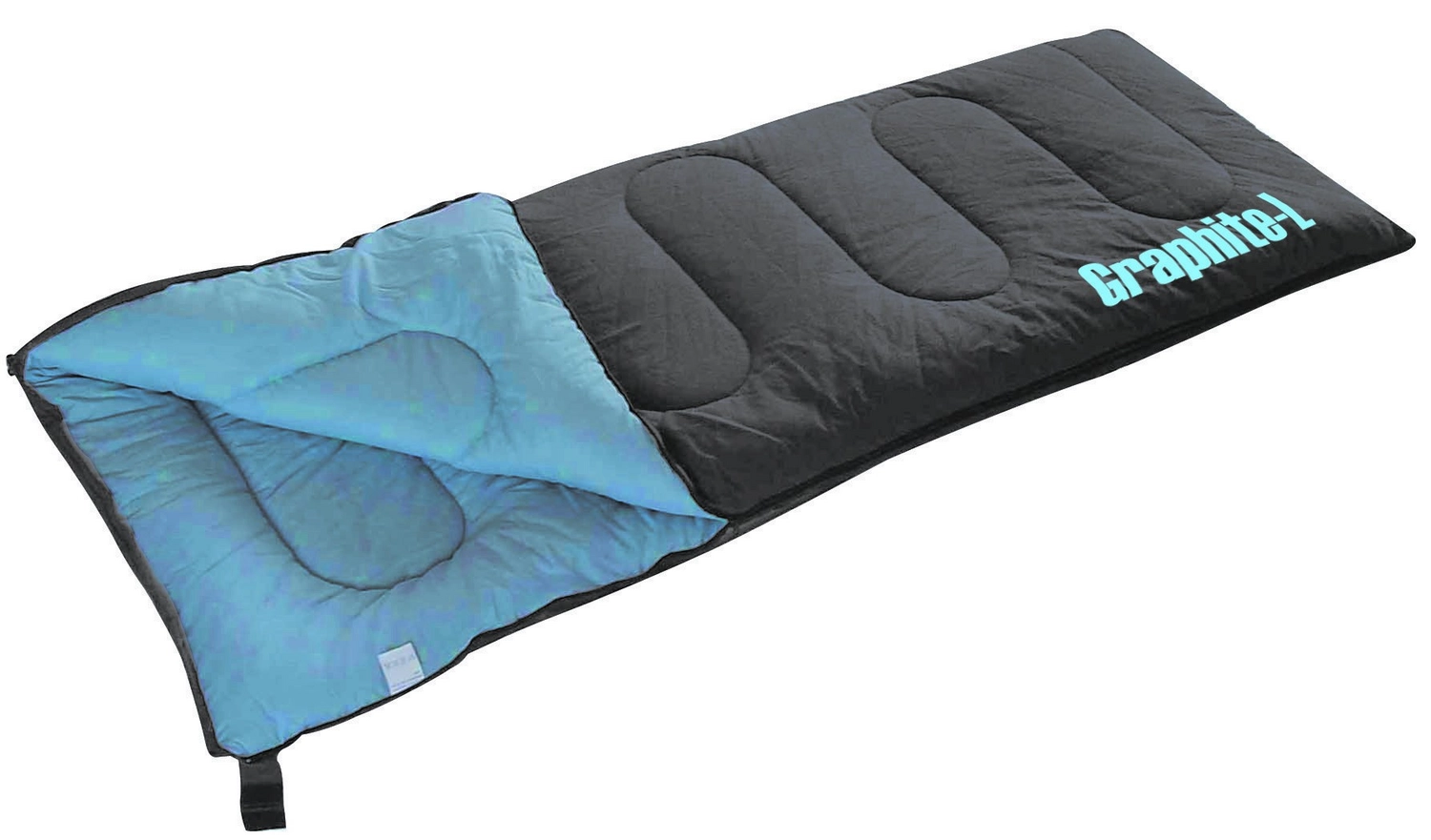 Slaapzak Bo-Camp Graphite Large Grijs Blauw 1 Slaapzak Bo-Camp Graphite Large Grijs Blauw