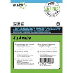 Grondzeil Bo-Camp Transparant (4 X 4 M)