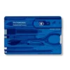 SwissCard 10 Functies Transparant Blauw Victorinox