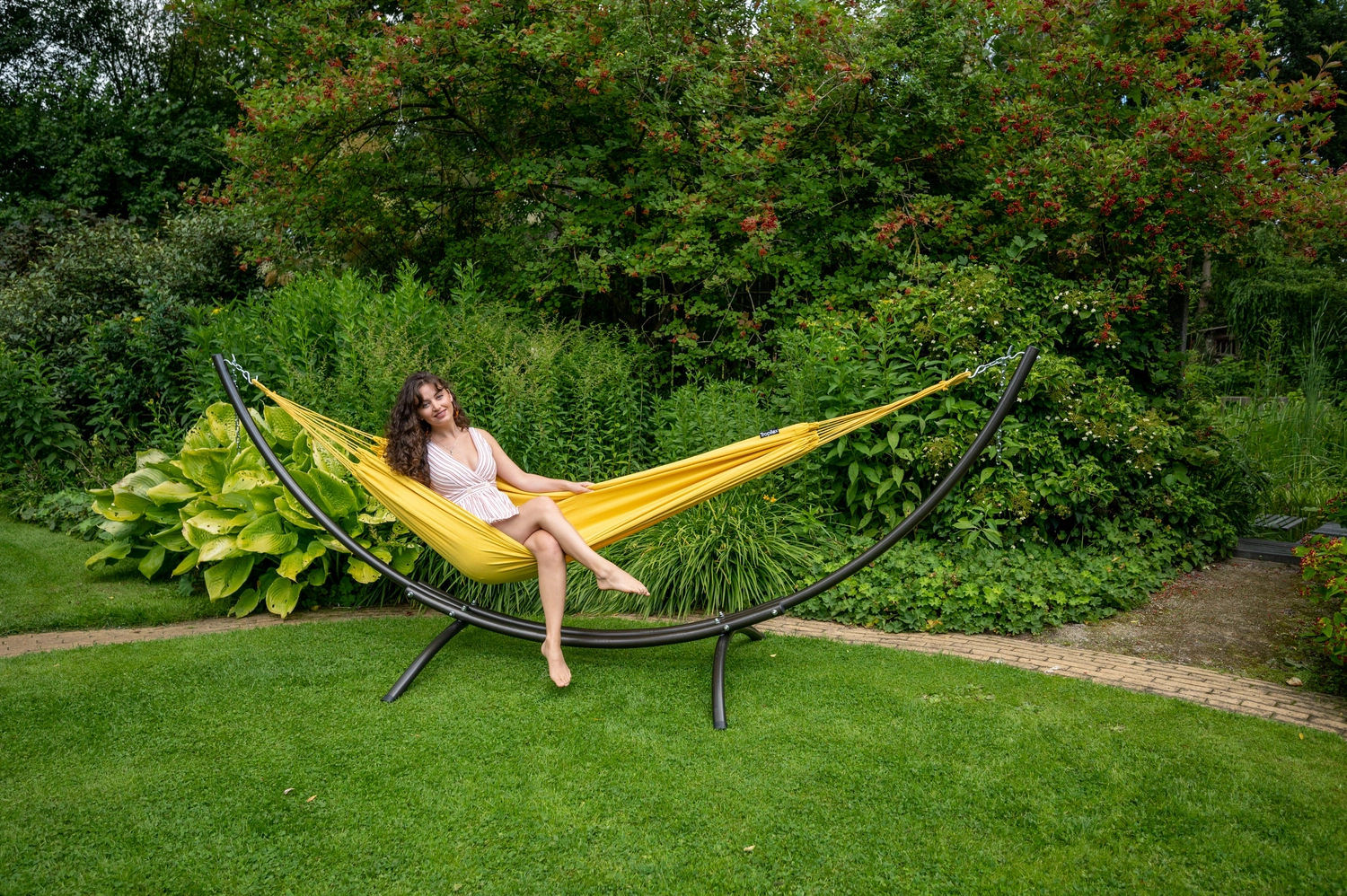 Hangmat Tropilex Single Plain Yellow 3 Hangmat Tropilex Single Plain Yellow - Afbeelding 3