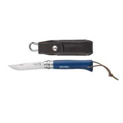 Vouwmes Inox No. 8 Origins Tradition Blauw Opinel Hoesje